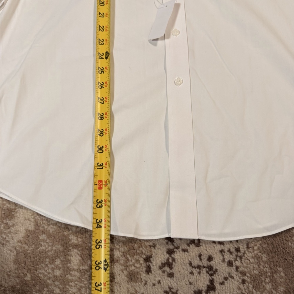 Brooks Brothers United Airlines Shirt Mens 17 36/37 White Long Sleeve Pilot NEW - Picture 5 of 12